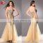 Off Shoulder Beading Rhinestone Sexy Revealing Slimming Evening Dress 2015
