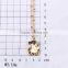 Champagne !Charming ! Fashion design ! latest gold chain big stone bear necklace