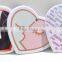 China hot selling sublimation heart Shape Polymer Plastic Christmas Ornament, Christmas Decorations