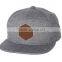 Brown Leather Snapback Cap,custom Leather Patch Snapbacks ,snapback Private Label Caps