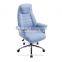 HomCom Light Blue High Back Fabric Executive Office Chair