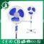 Plastic cross base stand fan