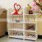 High Quality Home Furniture Cheap Plastic Carved Display Rack Wall Corner Interlock Shelf