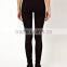 High Waist Denim Tube Pants in Clean Black for women (LOTX118)