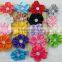 18colors Ribbon Hair Flower with 4.5cm Lined Alligator Hair Clips Girls Hair Clips Hair Accessories IN STOCK