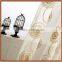 home decoration poly cotton embroidery window curtain / window drapes