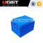 Patents design space saving custom order plastic crate with lid