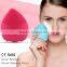 Factory Price Electric Silicon Sonic Vibration Face Wash Facial Cleansing Brush For Wholesale