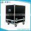 double 15" speaker flight case with wheel for audio system