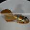 Golden Clear Female Foot Mannequin Form Display Sock Shoes For Flip Flops