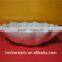 High quality star hotel white ceramic large sized leaf shaped fruit dish