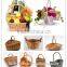 2014 wholesale wicker basket, wicker flower gift basket,wicker fruit basket