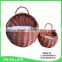 Vintage plastic liner waterproof willow wall basket