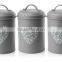 Set of 3 Vintage Tea Coffee Sugar Kitchen Storage Jar