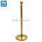 Gold q pole barrier stanchions rope stand