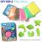 DIY educational colorful moving magic play sand with Tools and Molds for kids