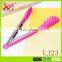 UJ23 Standard 9' ' Stainless Steel Handle Silicone Kitchen Food Tong