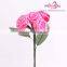 white satin ribbon bridesmaid bouquets