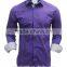 Latest shirt designs purple casual shirt for men