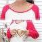 OEM&ODM maternity clothes fashion design blue white striped pajamas