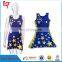 Customized order cheerleading uniforms sexy pom-pom girl glee costume navy outfit