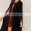 Wholesale Fashion Women Capes Sleeveless Women Long Velvet Blazers
