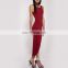 Asymmetric Scoop Back summer women dresses with Clothing Manufacturer
