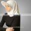 2017 China Supplier Muslim Women Hijab Simple Sea Hat Headscarf White