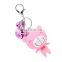 cat plastic Pendant Keychain with bell factory direct