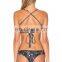 guangzhou factory custom made sexy seamless crisscross bikinis woman swimwear 2017