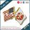 Custom cross flag lapel pin