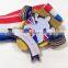 Irregular shape antique gold plating medal zinc alloy casting medal commemorative medal weight-lifting medal