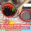 Collapsible Washing Drainer with Handle Fruit Vegetable Filter Basket Silicone Foldable Colander Kitchen Storage Tools Container