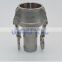 Quick coupler Type C DN32 stainless steel compression fittings dimensions ss pipe supplier