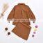 Girls autumn 2020 new children's wear Korean version of Mori retro suit