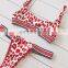 2pc set leopard Brazilian bikini swimwear women swimwear swimsuit with pad