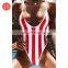 Summer women's solid color bikini set push-ups steel plate bra swimsuit swimwear triangle bath suit swimwear biquini