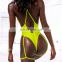 RST Neon Thong bikini custom logo bikinis 2020 women swimwear beachwear buckle swimwear
