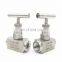High pressure shut-off valve 1/4 soft seal high temperature hydraulic needle valve