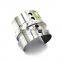 Stainless Steel Slot Pipe Joint 180 Degree Straight Tube Connector for Slotted Round Pipe Connector