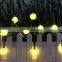 LED Waterproof Outdoor Wedding Patio LED Glass Ball Solar String Lights