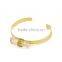 Cheap popular high quality 18k Glod Plated Bangle with natural stone EX03-0027
