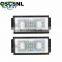 2Pcs Error Free 18 LED Number License Plate Light For BMW E66 E65 7-Series 735i 2006-2008 White 12V Canbus License Plate Light