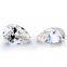 wholesale 0.1CT to 6CT ice crushed pear cut moissanite stones D color water shape moissanite loose stones with a certificate for setting