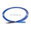 FTTH sc-fc simplex Single mode spiral armored fiber optic armored patch cord armored fiber optic patch cord