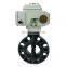 dual valve muffler electric exhaust 24v dc electric actuator pvc valve butterfly valve
