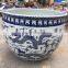 Blue and white porcelain hand painted garden flower planting pot wholesale