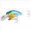 4.5cm 4g Plastic Mini bionic bait with Treble Hooks Tackle Sea Bass Crank Bait