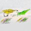 in stock 4cm/1g shrimp soft plastic lure fishing noctilucence bait with hook factory price