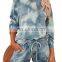 Wholesale Custom Women's Suits Casual And Comfortable Long Sleeve Round Neck Pajamas Sleepwear Western Style